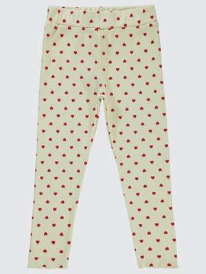 Civil Girls Kız Çocuk Tayt 6-9 Yaş Fildişi