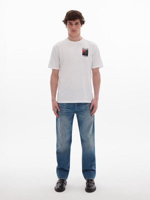 LTB YELODO Erkek Sıfır Yaka Kısa Kol Regular Siyah T-Shirt 1225841986089