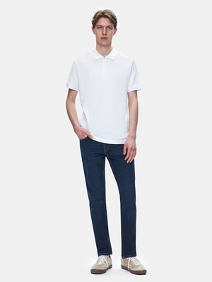 Ltb Lozoko Beyaz Erkek Polo Yaka Kısa Kol Regular T-Shirt 1225841886089100