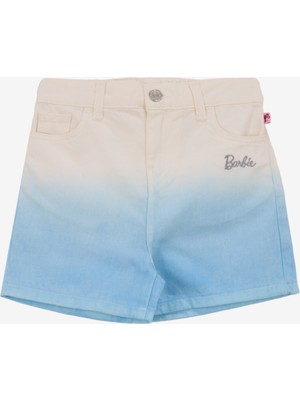 Barbie Yüksek Bel Standart Mavi Kadın Denim Şort BRB5SG-SRT6437