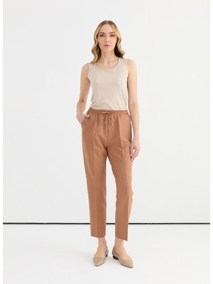 Selen Normal Bel Standart Deve Tüyü Kadın Pantolon 25YSL5347