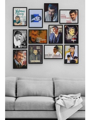 Yılmaz Güney 12 Parça Ahşap Mdf Tablo TGTB1263