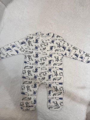 Ekru Timsah Manşetli Bebek Tulum