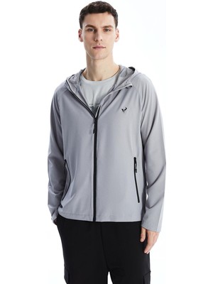 Xsıde Actıve  Kapüşonlu Uzun Kollu Erkek Fermuarlı Sweatshirt