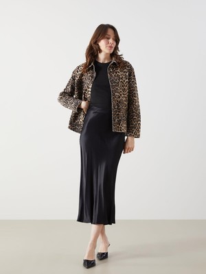 Lcwaıkıkı Classic  Standart Fit Düz A Kesim Saten Kadın Etek