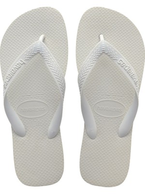 Havaianas Top Beyaz Unisex Terlik Kauçuk Malzeme ile Plajda Rahat Kullanım İçin 35-36