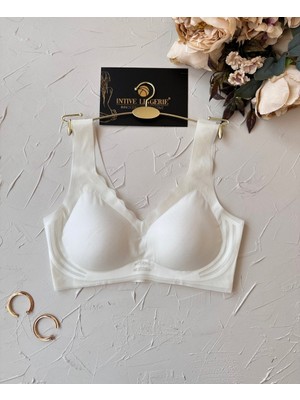 Ellie Dikişsiz Ice-Silk (Buz Ipek) Görünmez Ultra Hafif Padli Nefes Alabilir Ithal Bralet/sütyen