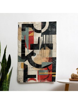 Painted Anarchy Dadaizm Soyut Tipografi Duvar Örtüsü - Canlı Renkler - Yatak Odası, Oturma Odası Veya Yurt