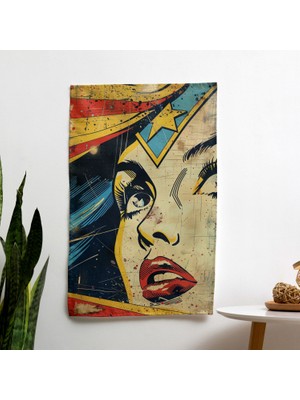 Painted Anarchy Popart Tarzı Modern  Duvar Sanatı - Yatak Odası, Oturma Odası ve Yurt Için Canlı Süblimasyon