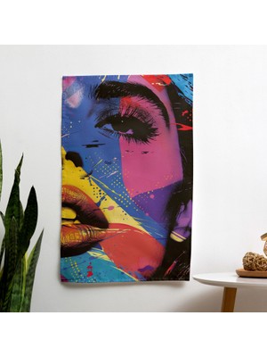 Painted Anarchy Eğlenceli Pop Art  Dekorasyon Duvar Örtüsü - Yatak Odası, Oturma Odası Veya Yurt Dekoru Için