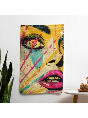 Painted Anarchy Popart Tarzı Çizgi Roman Grafik Duvar Örtüsü - Yatak Odası, Oturma Odası Veya Yurt Için Canlı%