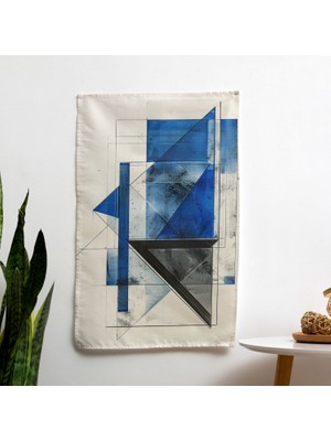 Painted Anarchy Süprematizm  Duvar Örtüsü - Canlı Renkler, Süblimasyon Baskı, Yatak Odası, Oturma Odası ve