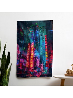 Painted Anarchy Popart Tarzı Duvar Örtüsü - Yatak Odası, Oturma Odası ve Yurt Dekoru Için Canlı Ranforce Kumaş