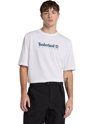 Timberland Uv-Protectıon Logo Short Sleeve Tee Erkek Tişört TB0A5SFX1001