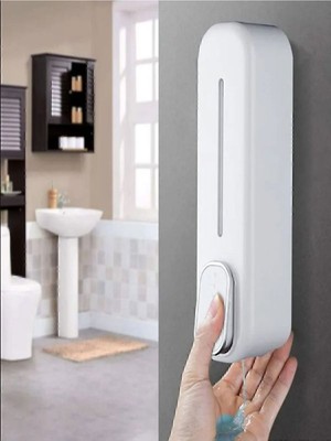 TeknoTrust Duvara Monte Basmalı Sıvı Sabunluk, 300 ml, Siyah Materyal: Plastik, Renk: Beyaz