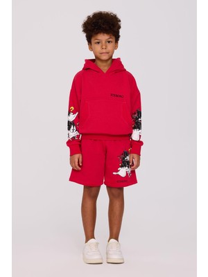 Bg Store Erkek Çocuk Kırmızı Sweatshirt