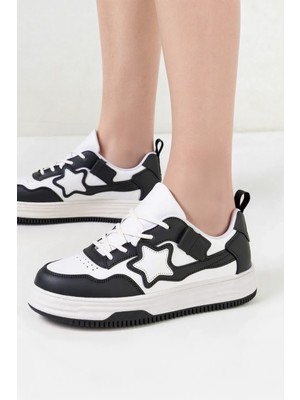 Belyan Kadın Siyah Beyaz Spor Ayakkabı