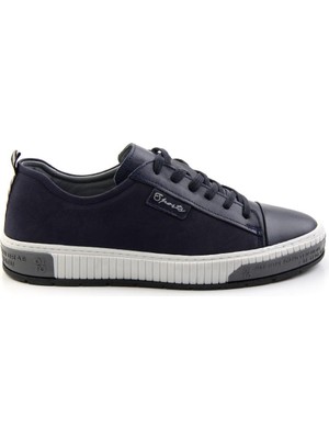 Bambi Lacivert Leather Erkek Sneaker E01018033543