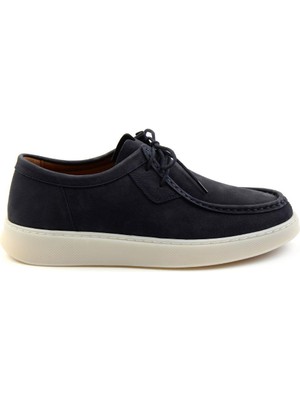 Bambi Lacivert Leather Erkek Casual Ayakkabı E01076500701