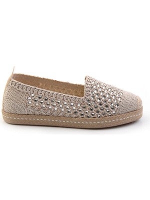 Bambi Vizon  Kadın Espadril K01117090416