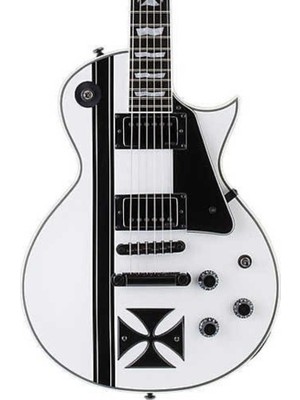 ESP LTD James Hetfield Signature Iron Cross Snow White Elektro Gi