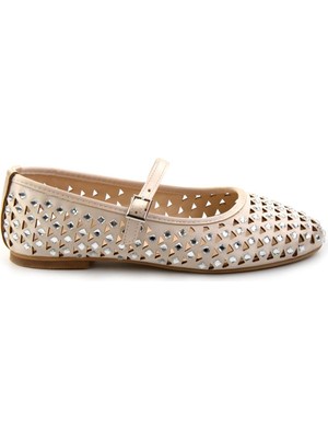 Bej Lame  Kadın Babet K01246151787