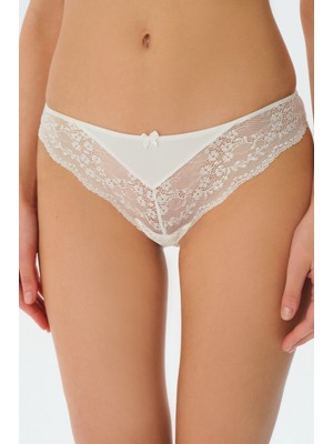 Suwen New Linda Slip Külot - Ekru