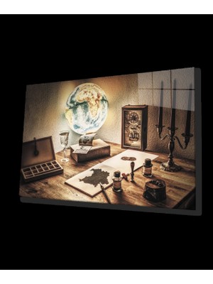 Küre Mum Harita Cam Tablo