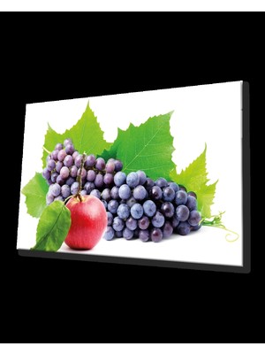 Elma ve Üzüm Cam Tablo  Apple And Grape Art