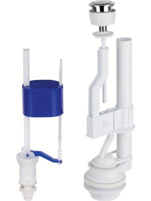 Gama Tek Basmalı Pirinç Çubuklu Rezervuar İç Takımı Klozet Tamir Seti