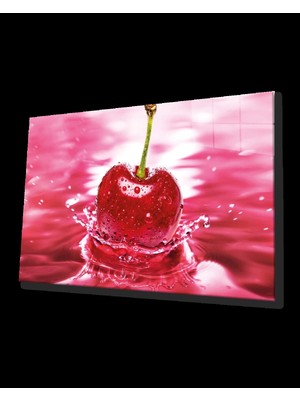 Kiraz Cam Tablo Cherry