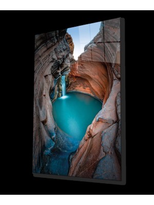 Doğa Şelale  Cam Tablo, Nature Waterfall