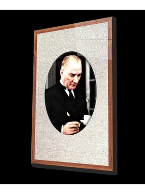 Çerçeveli Atatürk Cam Tablo