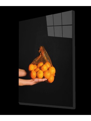 Portakal Cam Tablo Orange