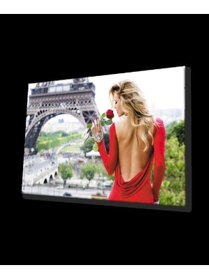 Kadınlar Paris ve Kırmızı Cam Tablo