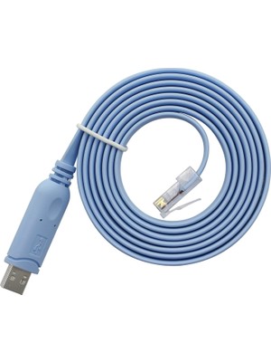 Coverzone 1.8 Metre USB to Console Kablo – USB-C RS232 Seri Port Konsol Kablosu – Router Switch Modem Konfigürasyon Kablosu