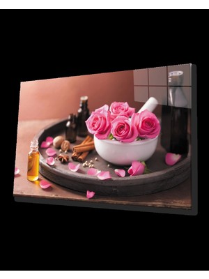 Pembe Çiçekler Pink Flowers Table