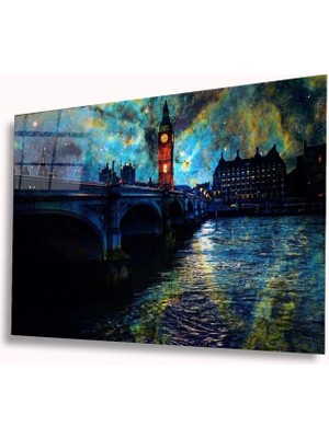 Şehir Manzaralı Cam Tablo