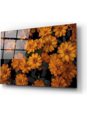 Çiçekler Cam Tablo