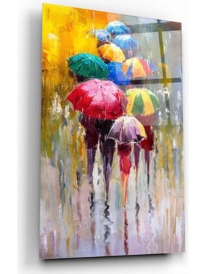 Miraaxx Şemsiyeler Cam Tablo