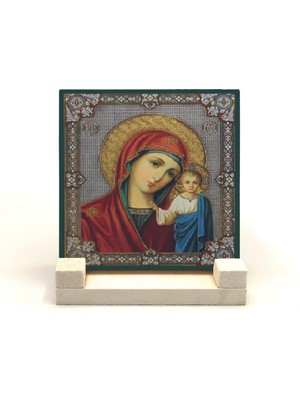 Meryem ve Isa Görseli Baskılı Taş Masaüstlük 10X10