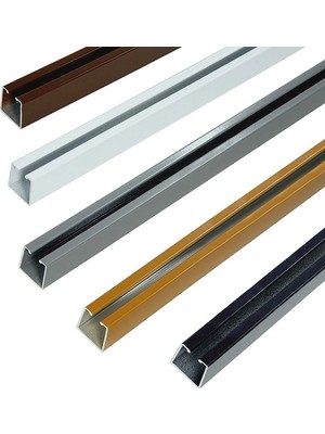 Ceviz 100 cm Ray Rustik Perde Askı Rayı Aluminyum Ray)