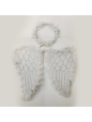 Ett Melek Kanadı ve Tacı Beyaz Renk