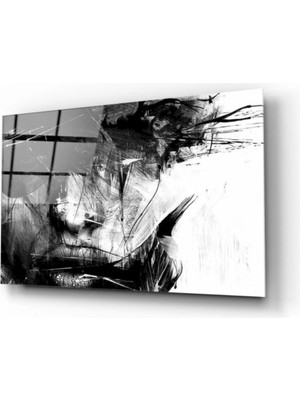 Kadın Silüeti Cam Tablo