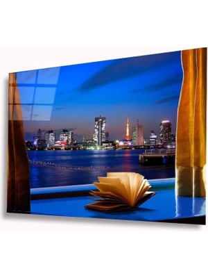 Şehir Manzaralı Cam Tablo