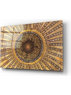 Ayasofya Kubbesi Cam Tablo