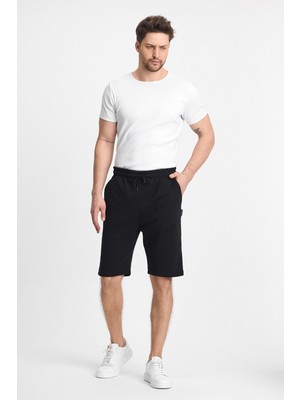 Mmetalic Erkek Siyah Regular Fit Şort & Bermuda
