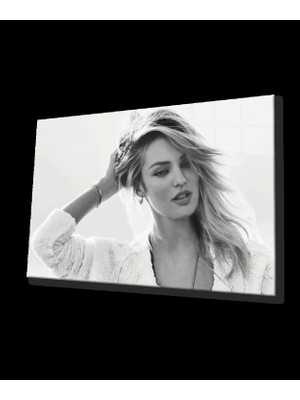 Siyah Beyaz Insan Fotoğrafları Kadın Cam Tablo