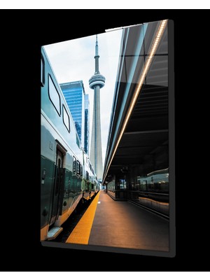 Tren Garı Cam Tablo  Train Station Painting