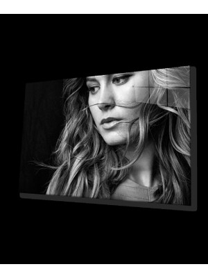 Siyah Beyaz Insan Fotoğrafları Kadın Cam Tablo